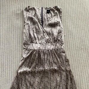 Mac & Jae 100% Silk A-line Midi Dress with Back Tie